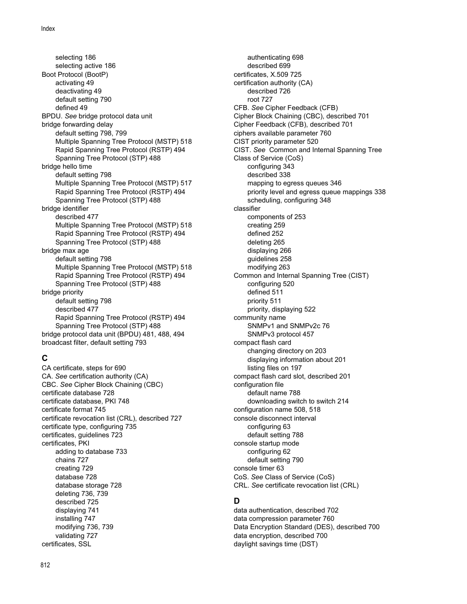 Allied Telesis AT-S63 User Manual | Page 812 / 822