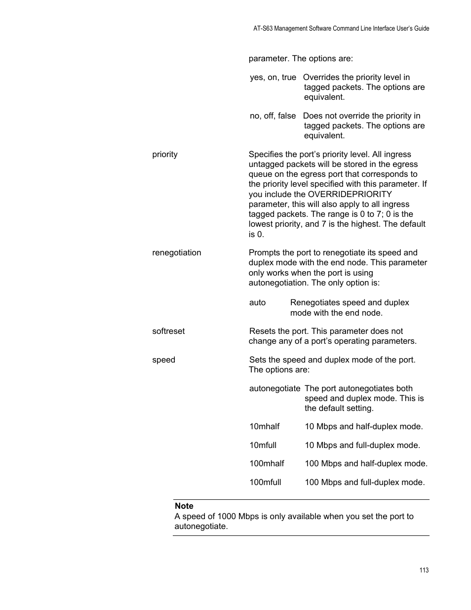 Allied Telesis AT-S63 User Manual | Page 113 / 562