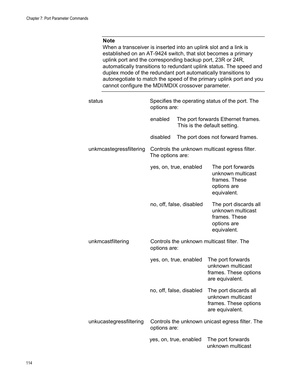 Allied Telesis AT-S63 User Manual | Page 114 / 562