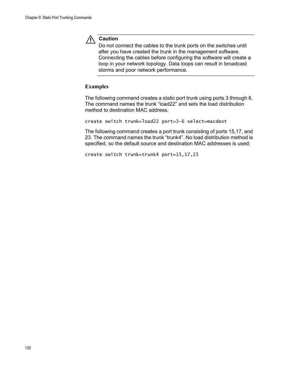 Examples | Allied Telesis AT-S63 User Manual | Page 130 / 562