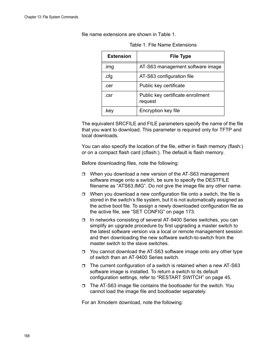 Allied Telesis AT-S63 User Manual | Page 168 / 562