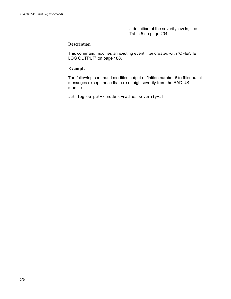 Description, Example | Allied Telesis AT-S63 User Manual | Page 200 / 562