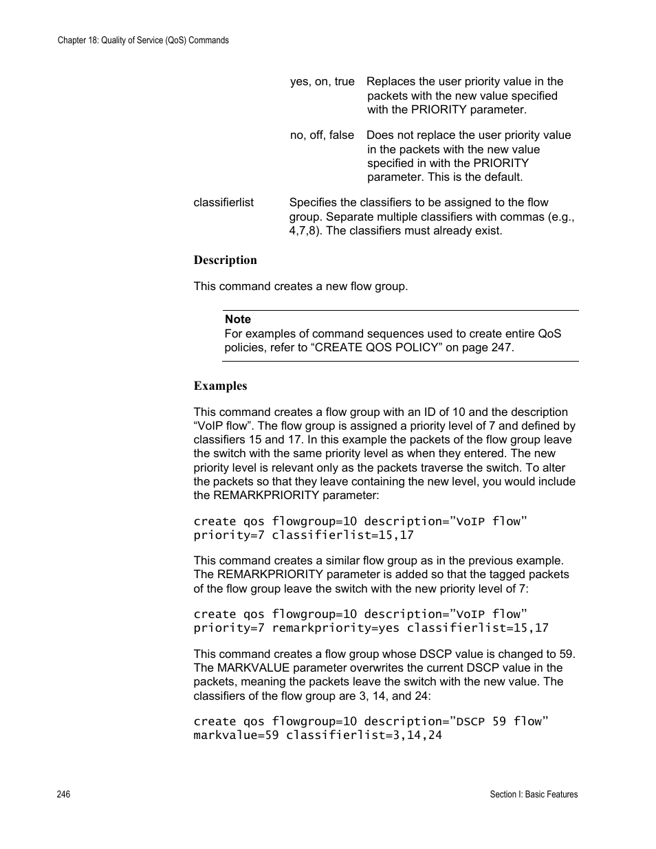 Description, Examples | Allied Telesis AT-S63 User Manual | Page 246 / 562