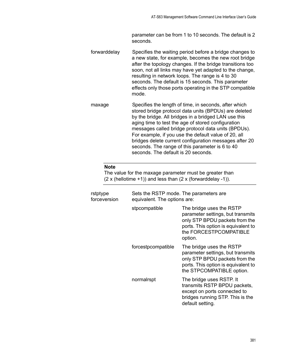 Allied Telesis AT-S63 User Manual | Page 381 / 562