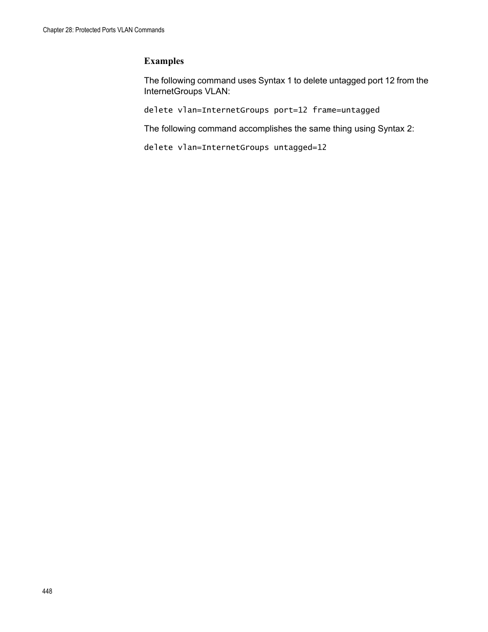 Examples | Allied Telesis AT-S63 User Manual | Page 448 / 562