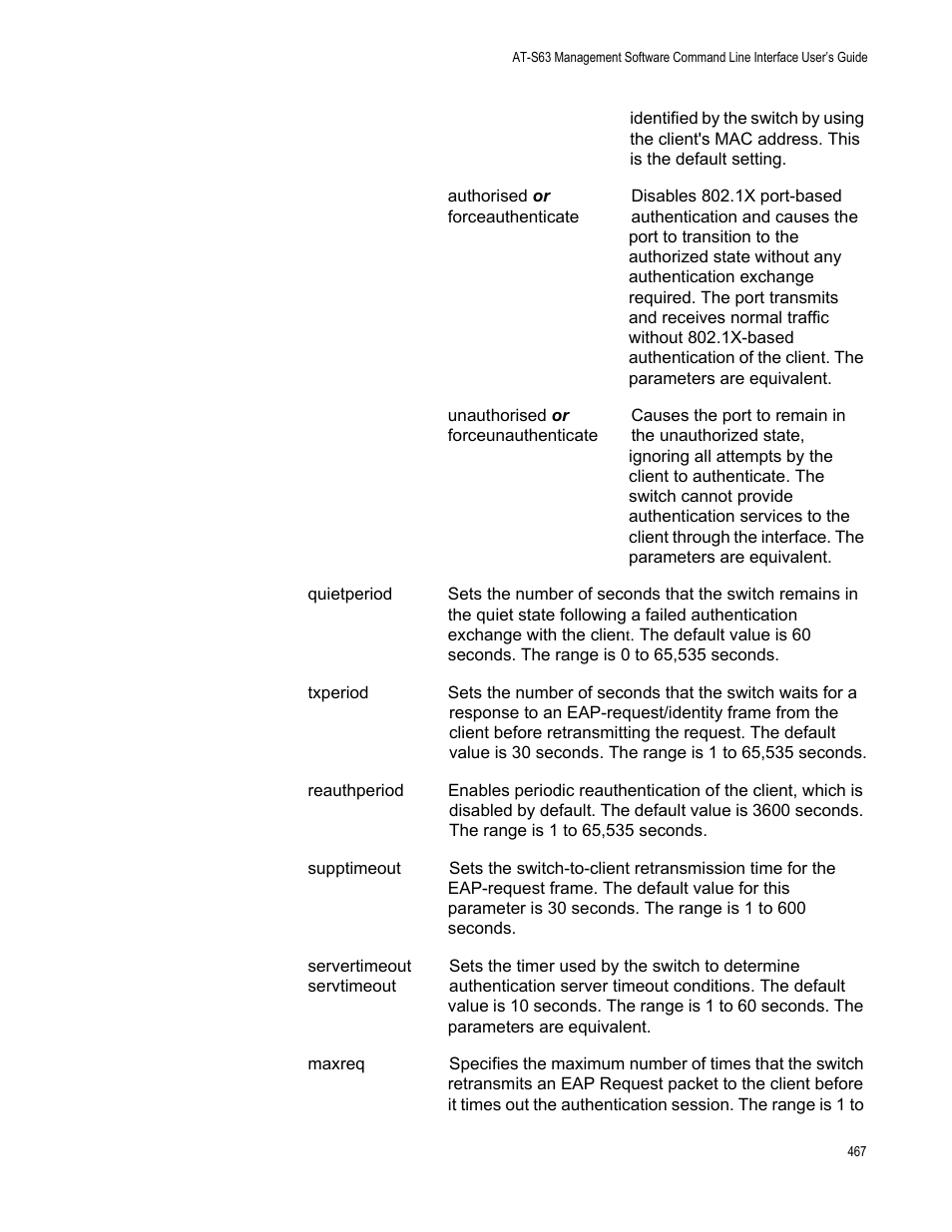 Allied Telesis AT-S63 User Manual | Page 467 / 562