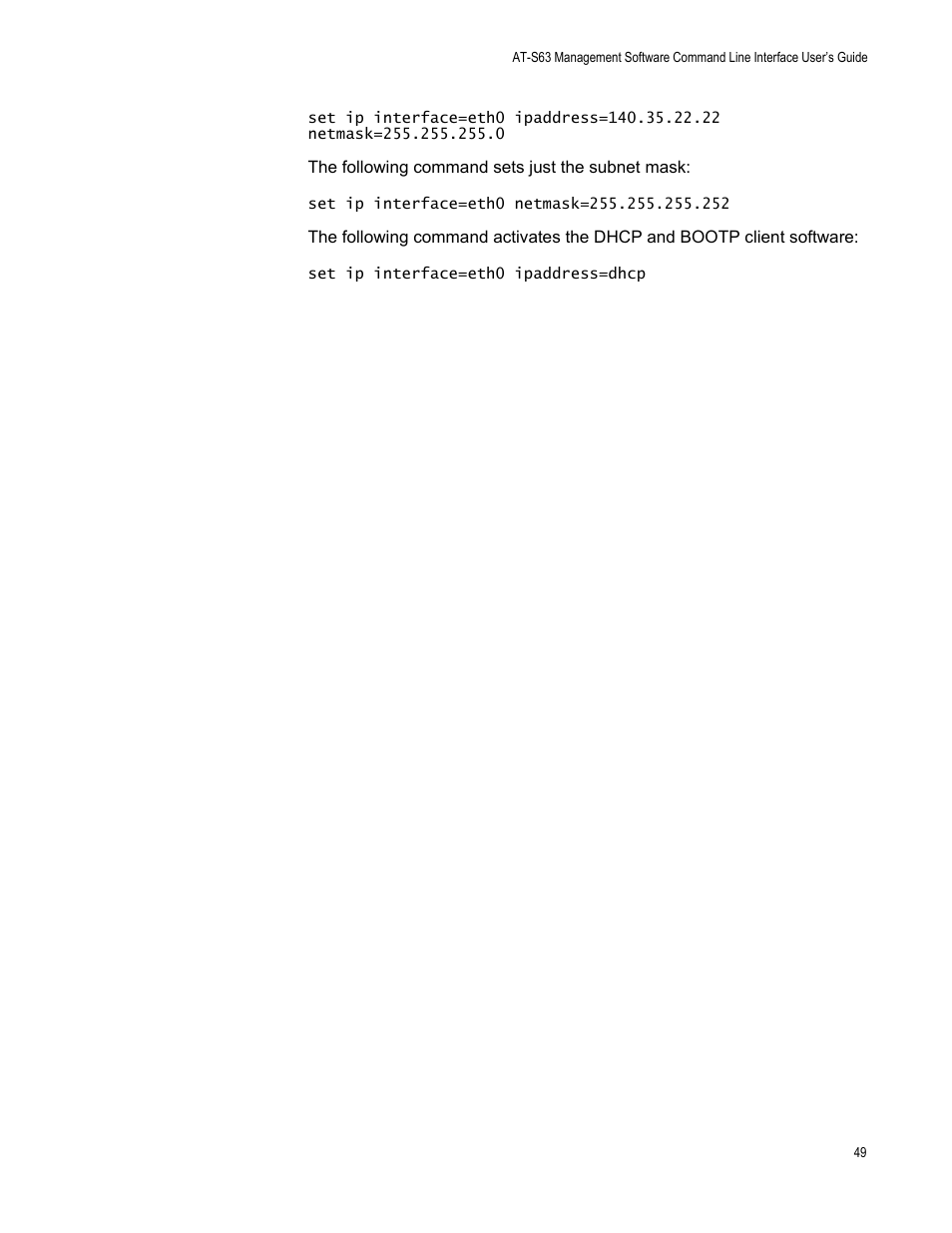 Allied Telesis AT-S63 User Manual | Page 49 / 562