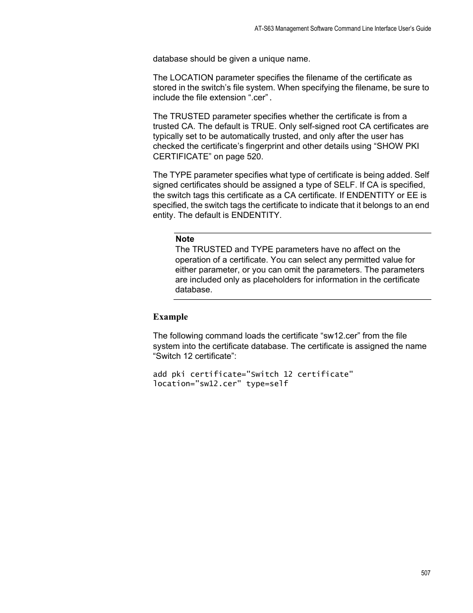 Example | Allied Telesis AT-S63 User Manual | Page 507 / 562