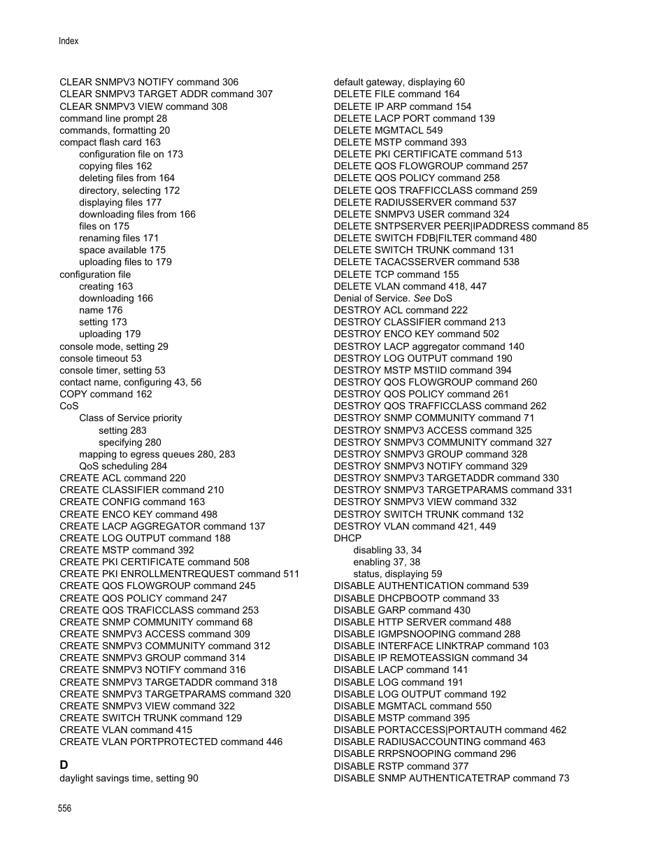 Allied Telesis AT-S63 User Manual | Page 556 / 562