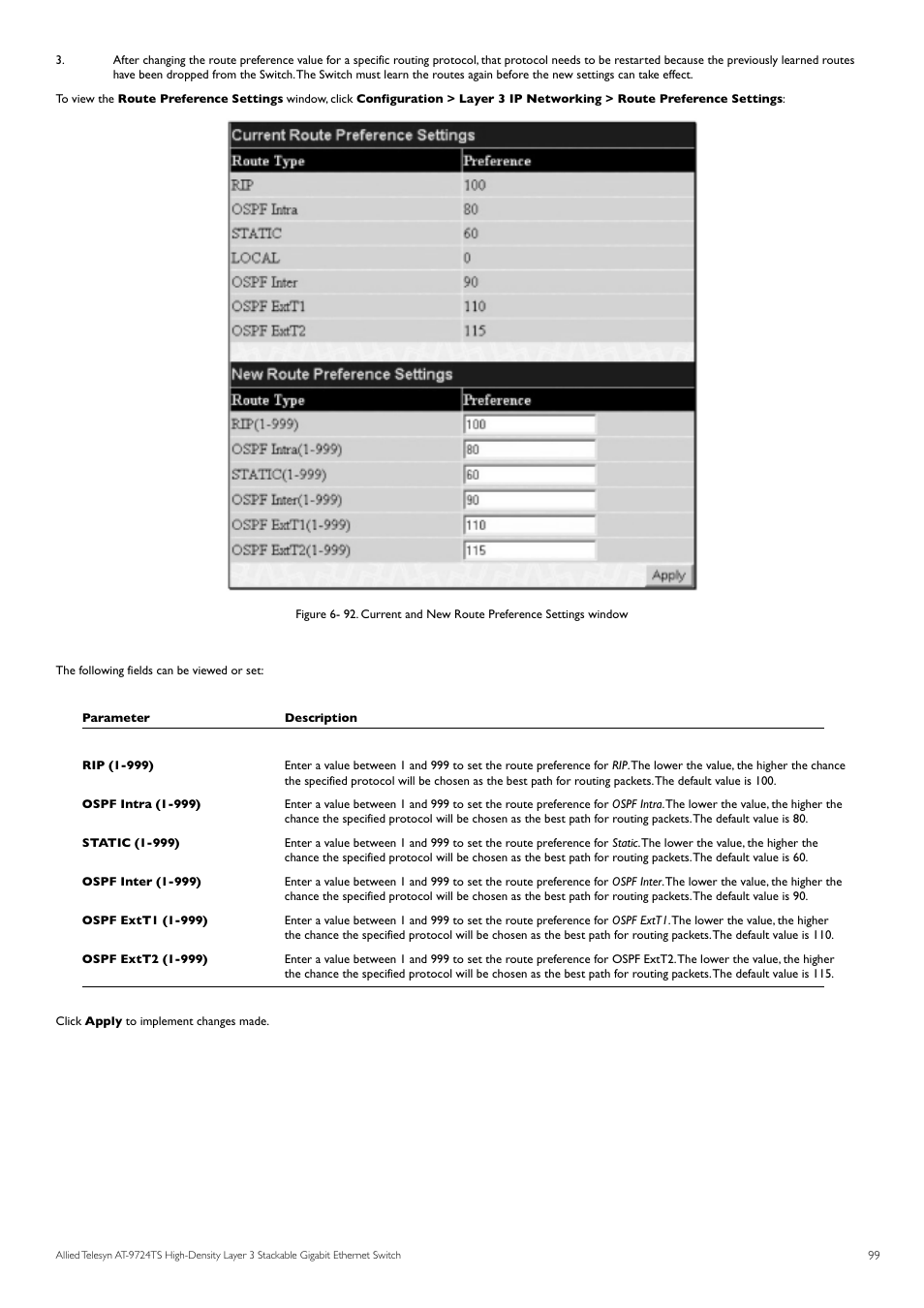 Allied Telesis AT-9724TS User Manual | Page 100 / 197
