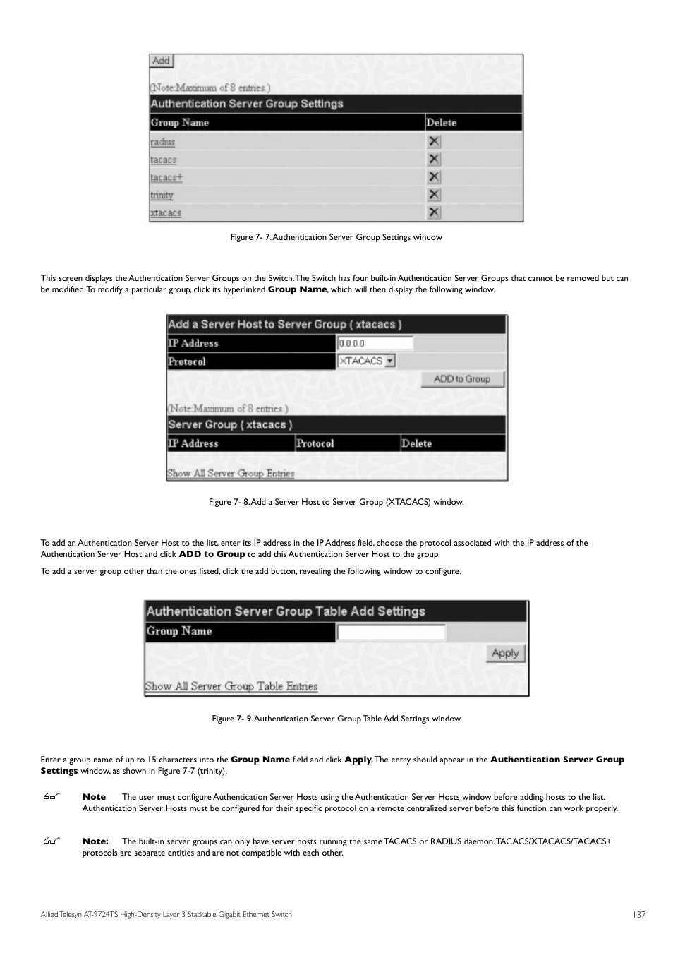 Allied Telesis AT-9724TS User Manual | Page 138 / 197