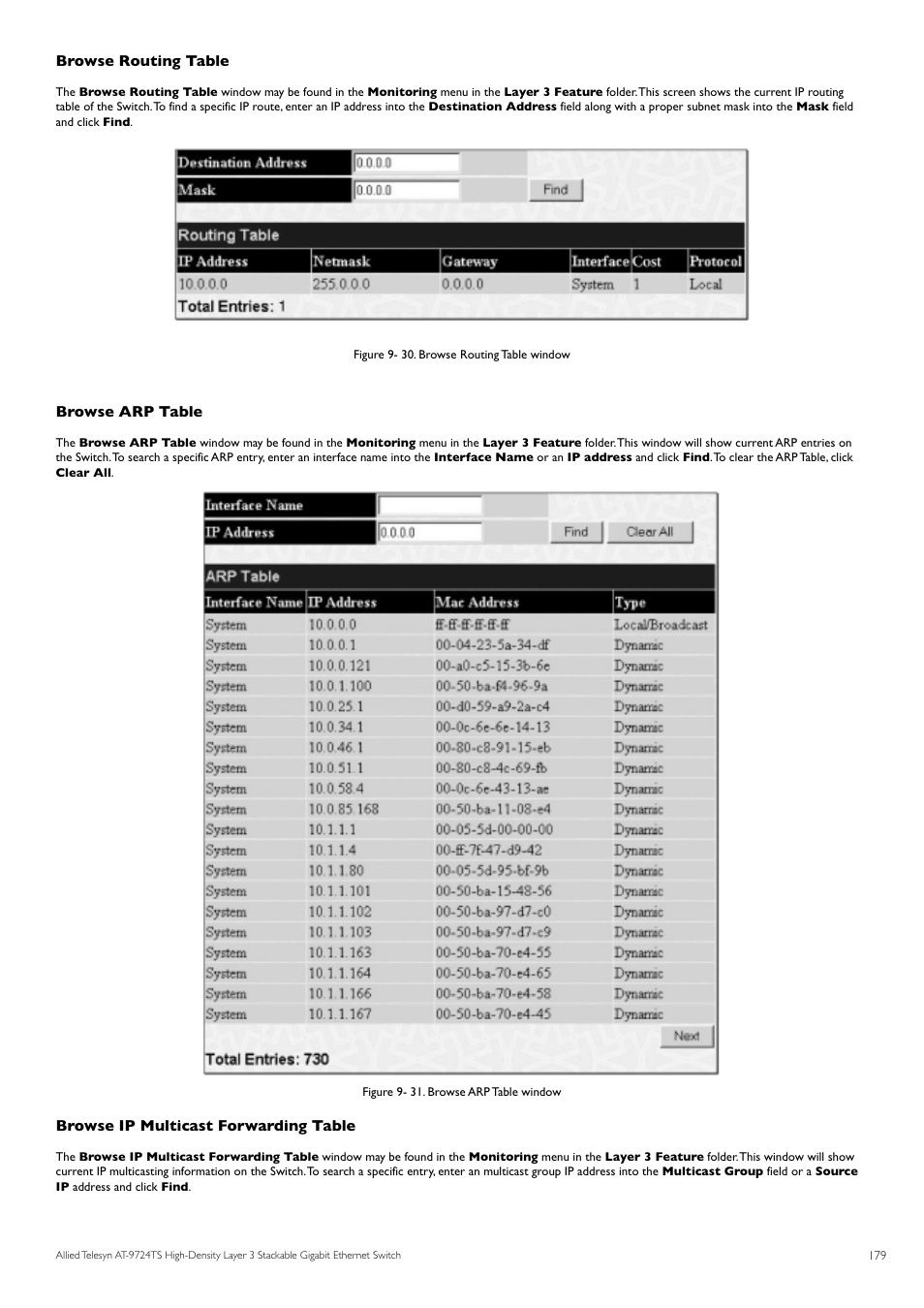 Allied Telesis AT-9724TS User Manual | Page 180 / 197