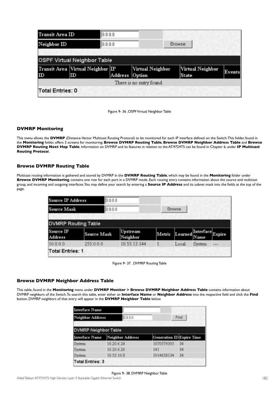 Allied Telesis AT-9724TS User Manual | Page 183 / 197