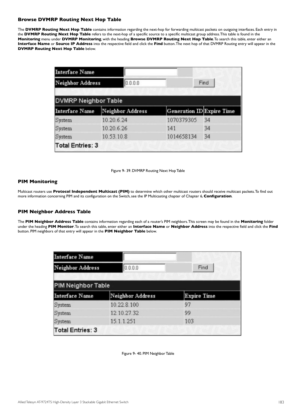 Allied Telesis AT-9724TS User Manual | Page 184 / 197