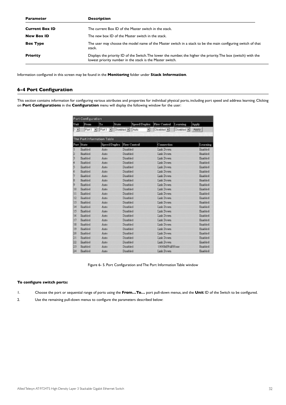 4 port configuration | Allied Telesis AT-9724TS User Manual | Page 33 / 197