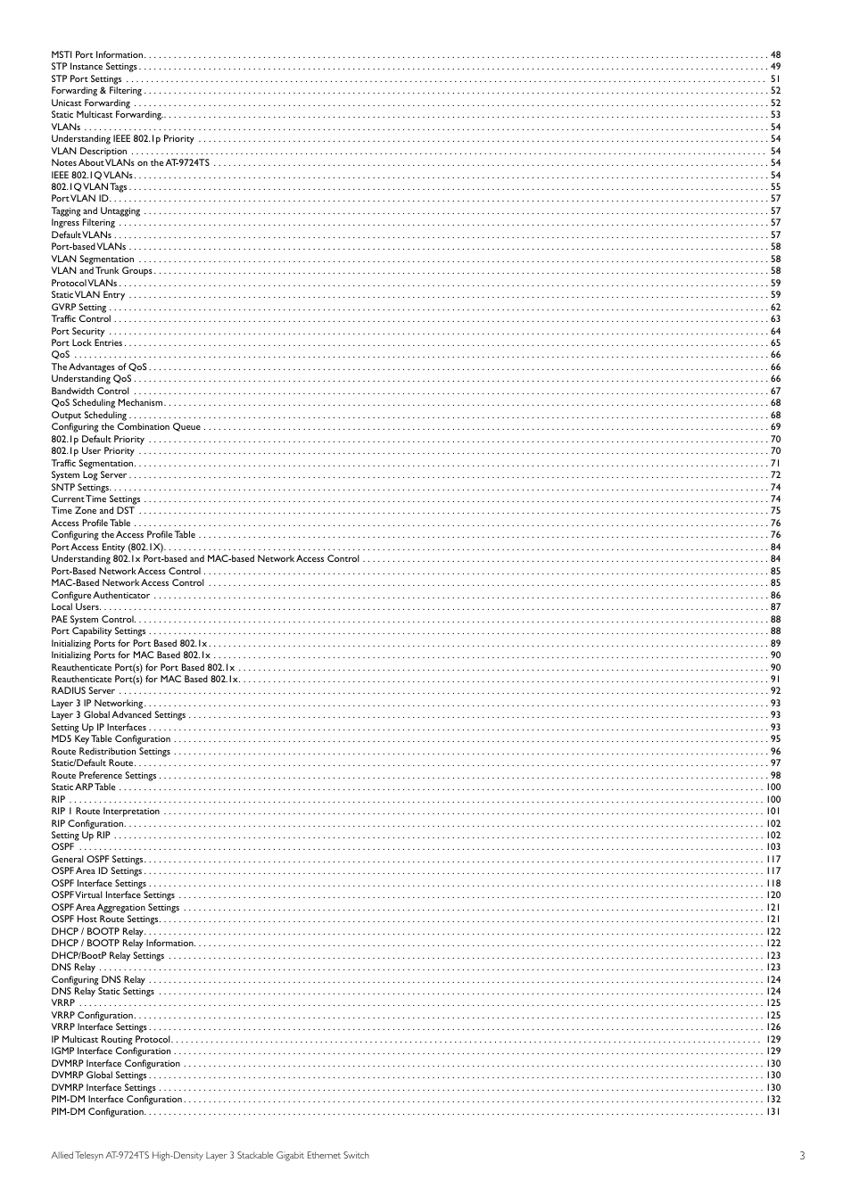 Allied Telesis AT-9724TS User Manual | Page 4 / 197
