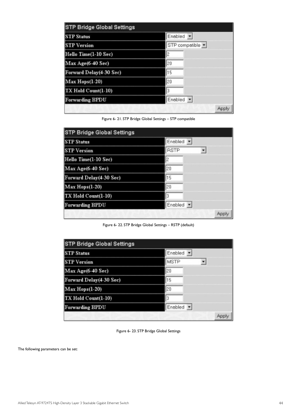 Allied Telesis AT-9724TS User Manual | Page 45 / 197