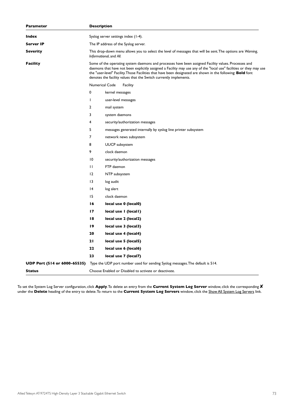 Allied Telesis AT-9724TS User Manual | Page 74 / 197