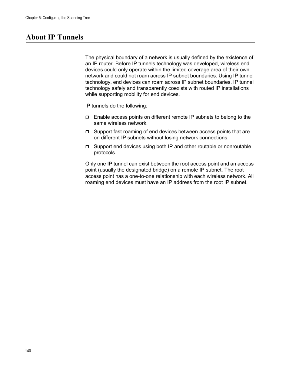 About ip tunnels | Allied Telesis AT-WA7501 User Manual | Page 140 / 339