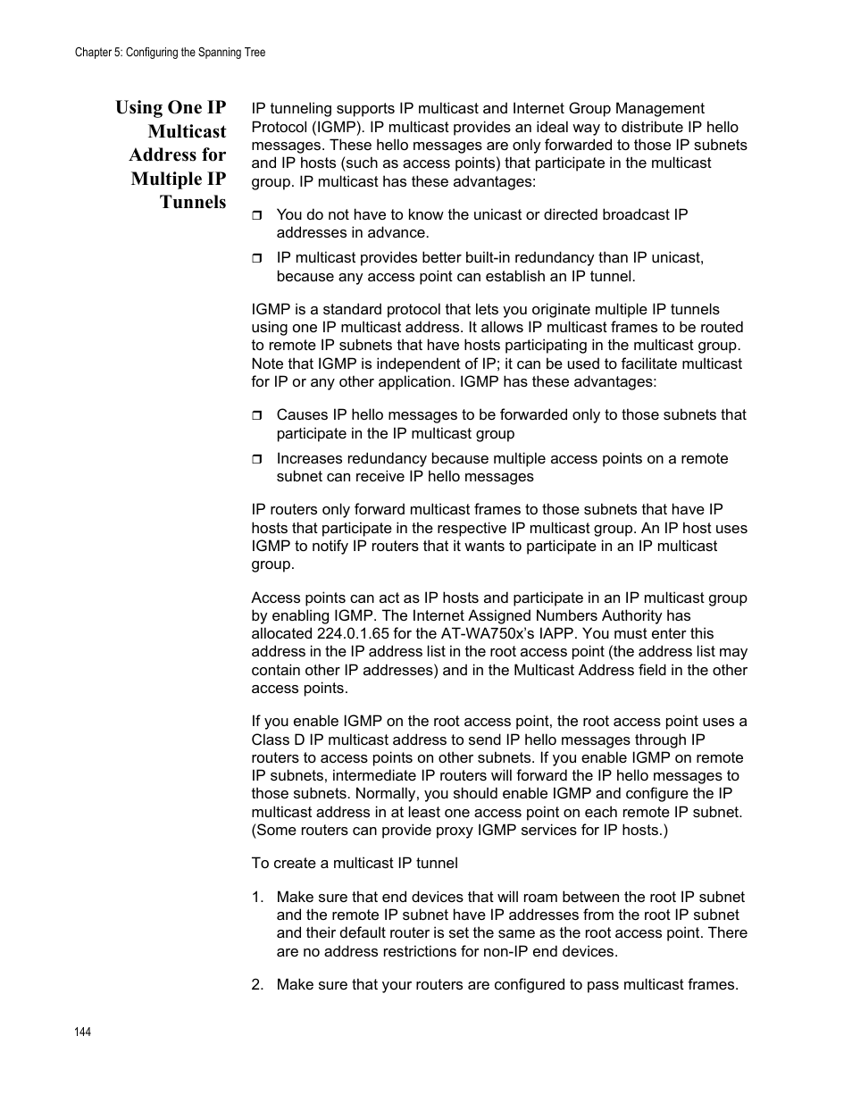 Allied Telesis AT-WA7501 User Manual | Page 144 / 339