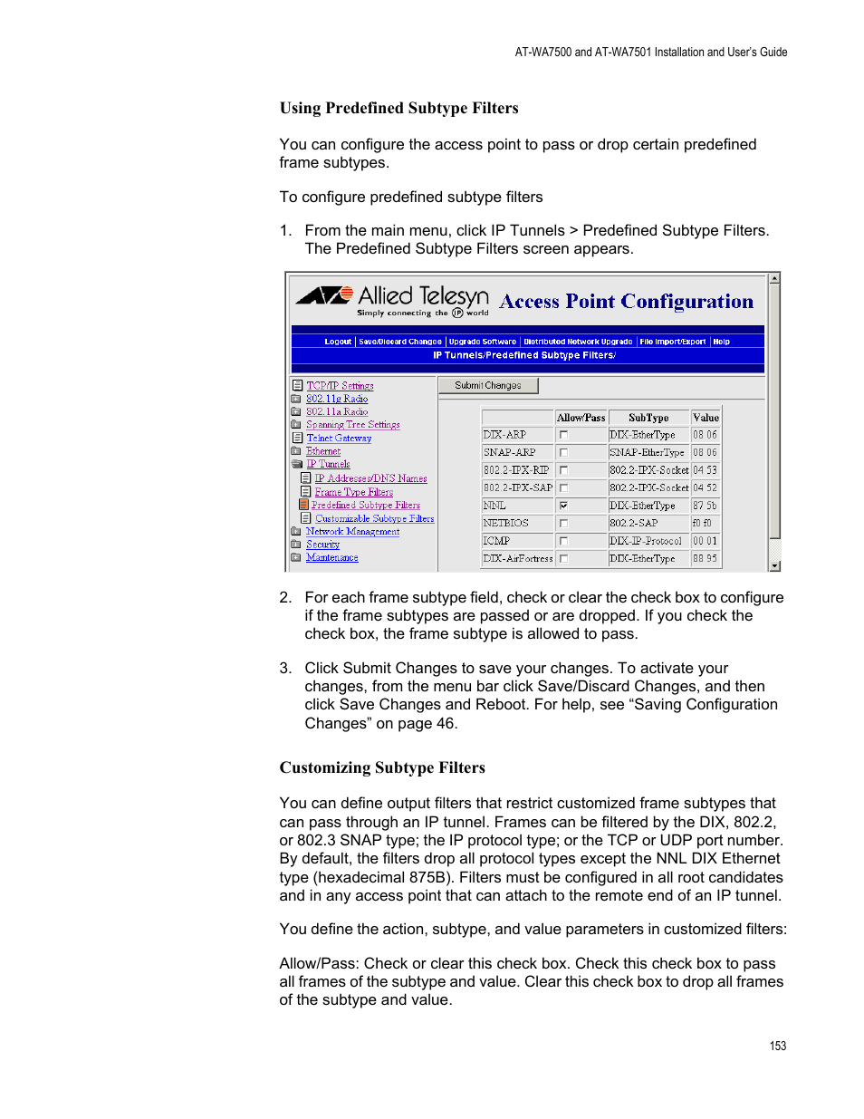Allied Telesis AT-WA7501 User Manual | Page 153 / 339