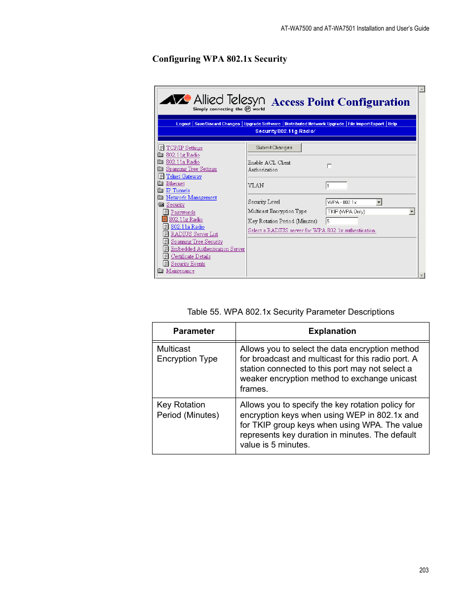 Allied Telesis AT-WA7501 User Manual | Page 203 / 339