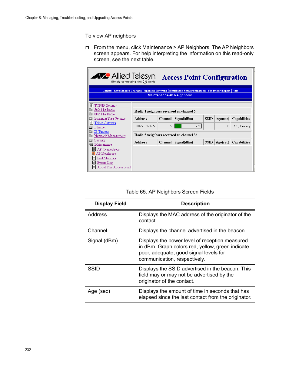 Allied Telesis AT-WA7501 User Manual | Page 232 / 339