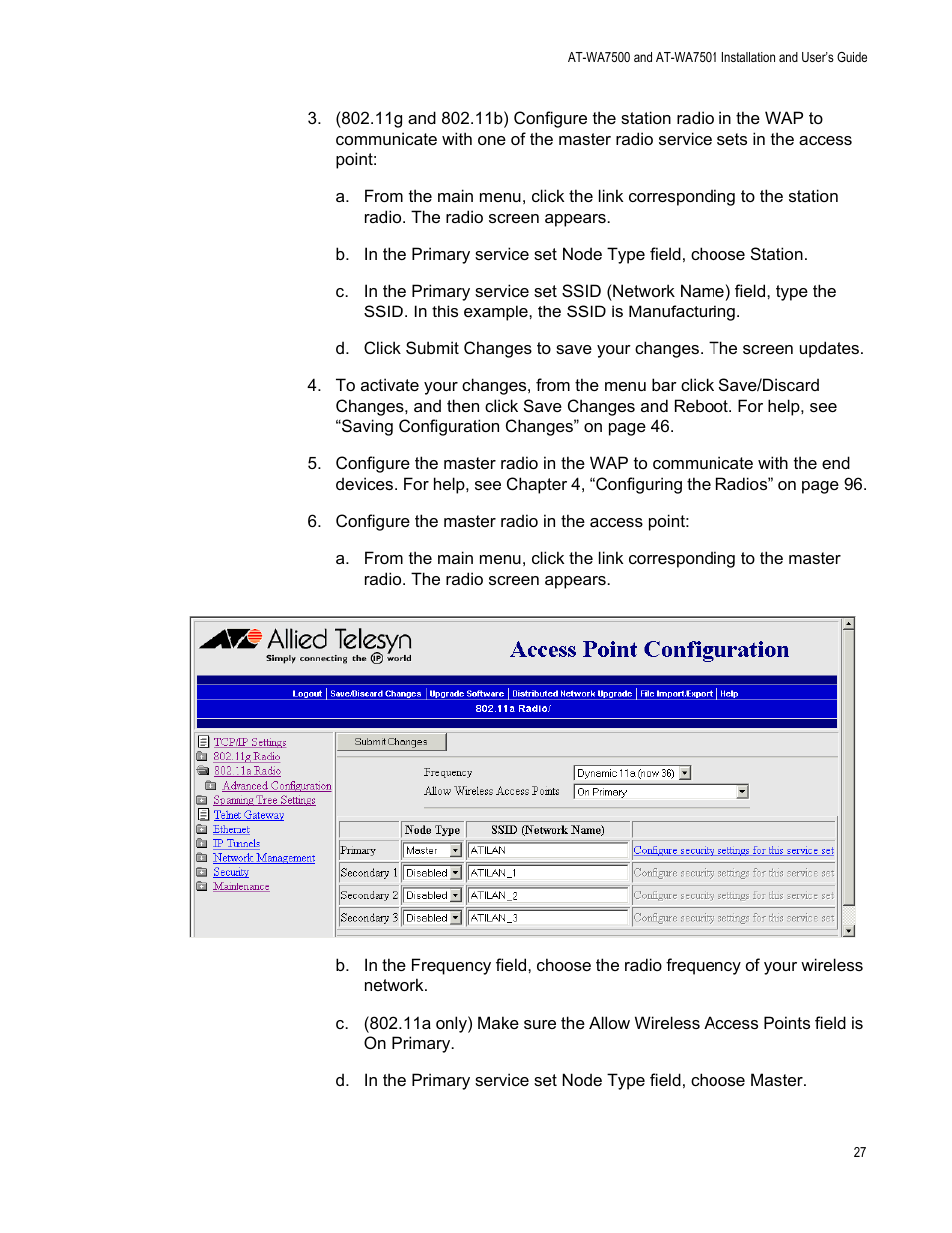 Allied Telesis AT-WA7501 User Manual | Page 27 / 339