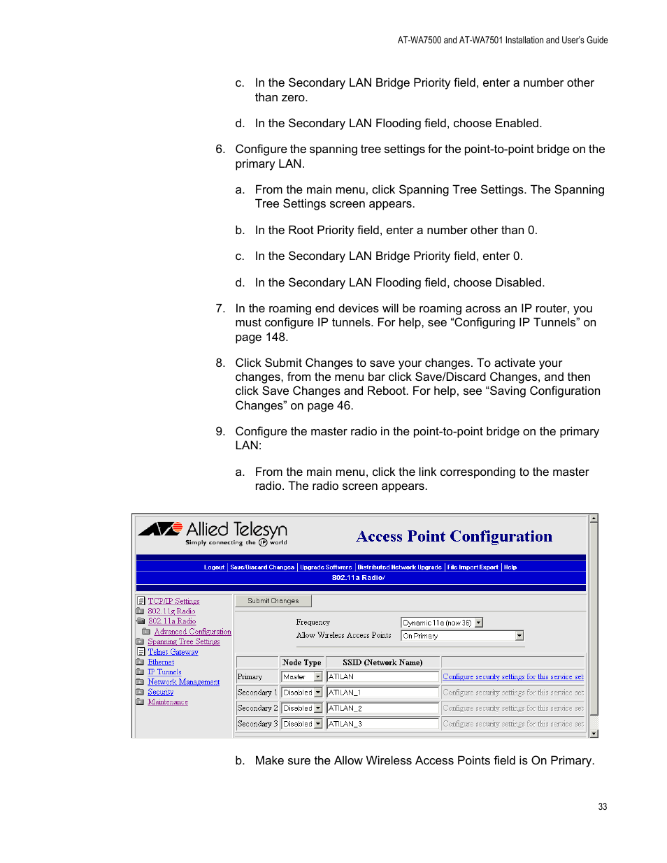 Allied Telesis AT-WA7501 User Manual | Page 33 / 339