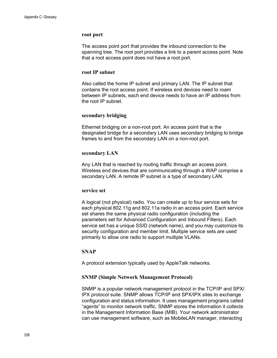 Allied Telesis AT-WA7501 User Manual | Page 336 / 339
