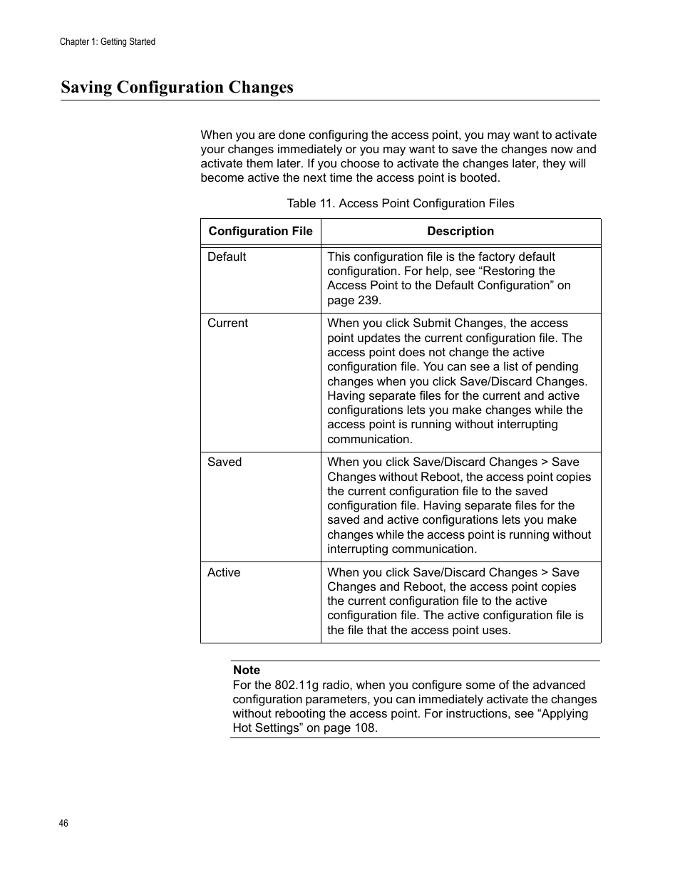 Saving configuration changes | Allied Telesis AT-WA7501 User Manual | Page 46 / 339