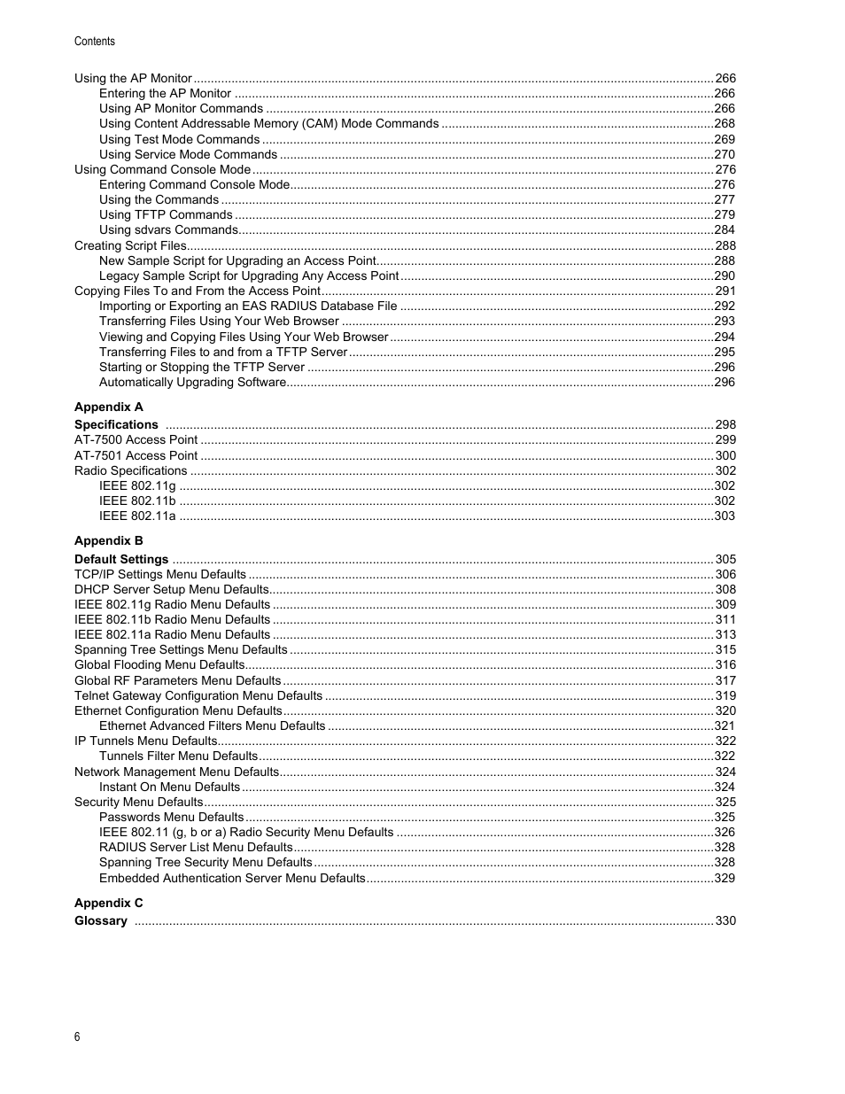 Allied Telesis AT-WA7501 User Manual | Page 6 / 339