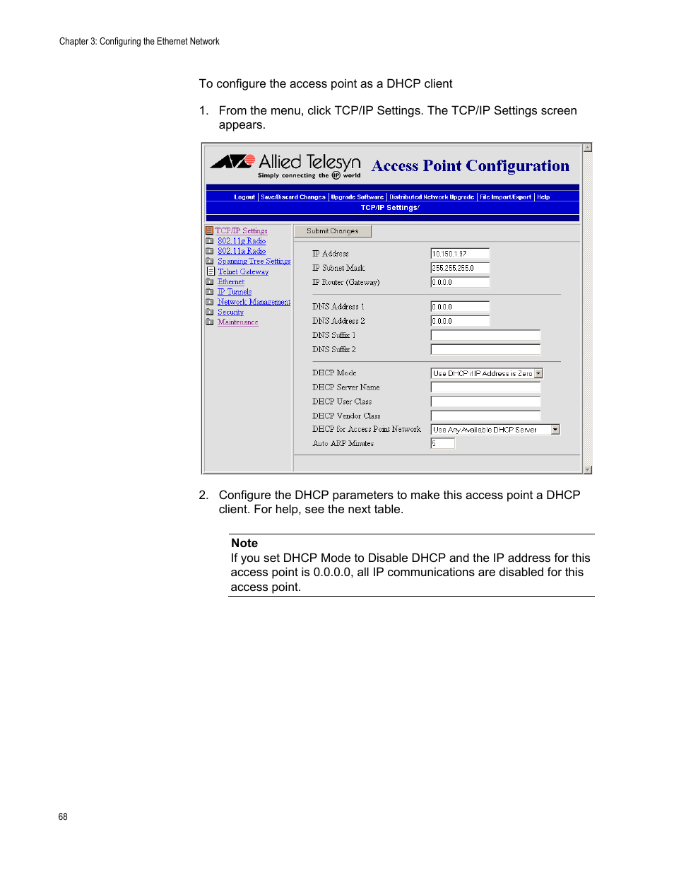 Allied Telesis AT-WA7501 User Manual | Page 68 / 339