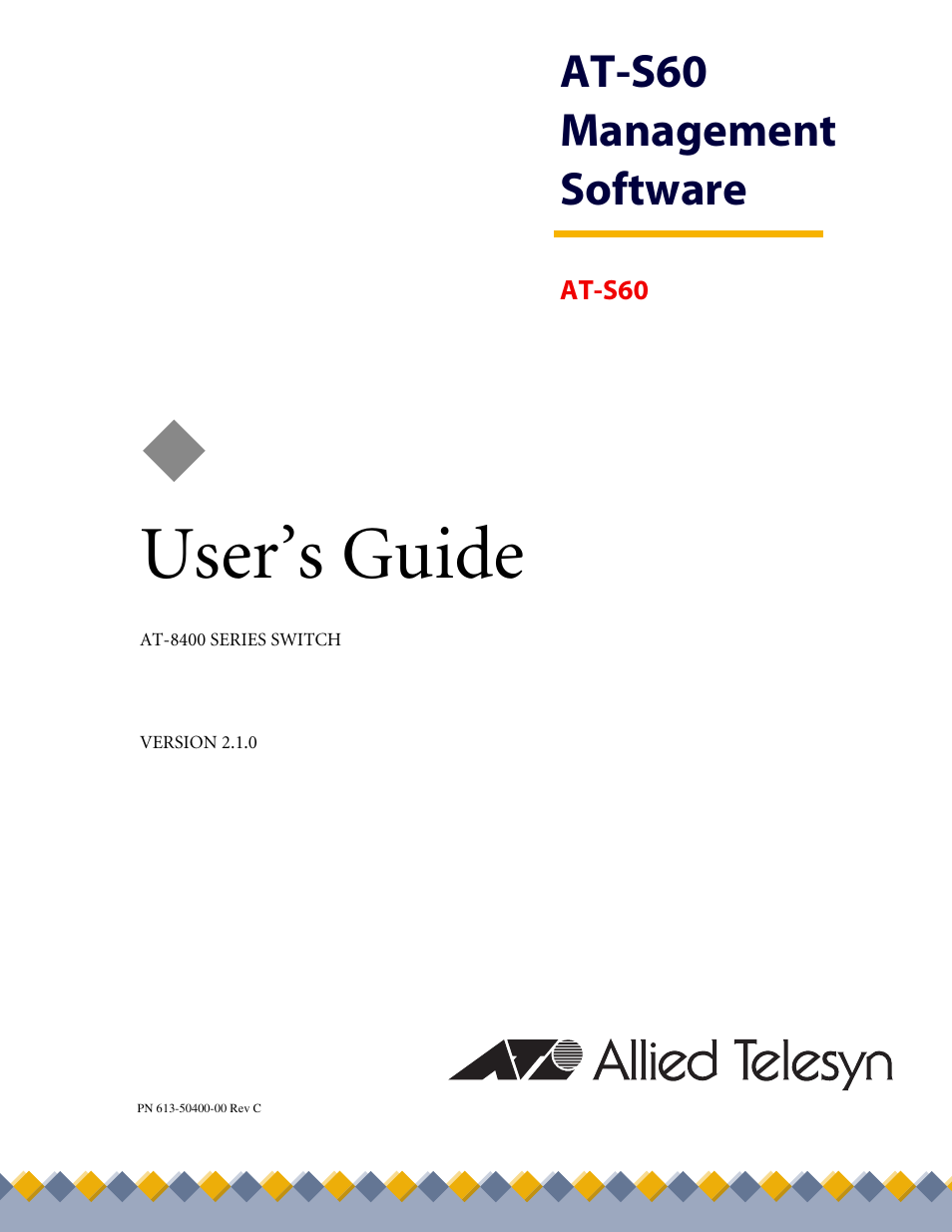 Allied Telesis AT-S60 User Manual | 858 pages