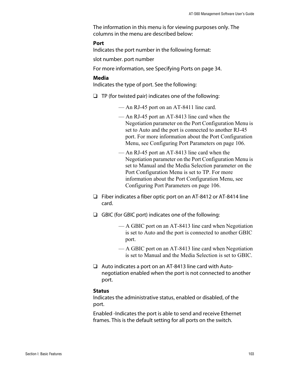 Allied Telesis AT-S60 User Manual | Page 103 / 858