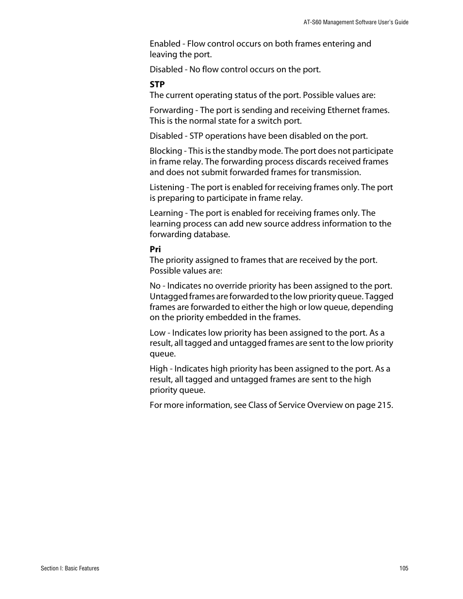 Allied Telesis AT-S60 User Manual | Page 105 / 858