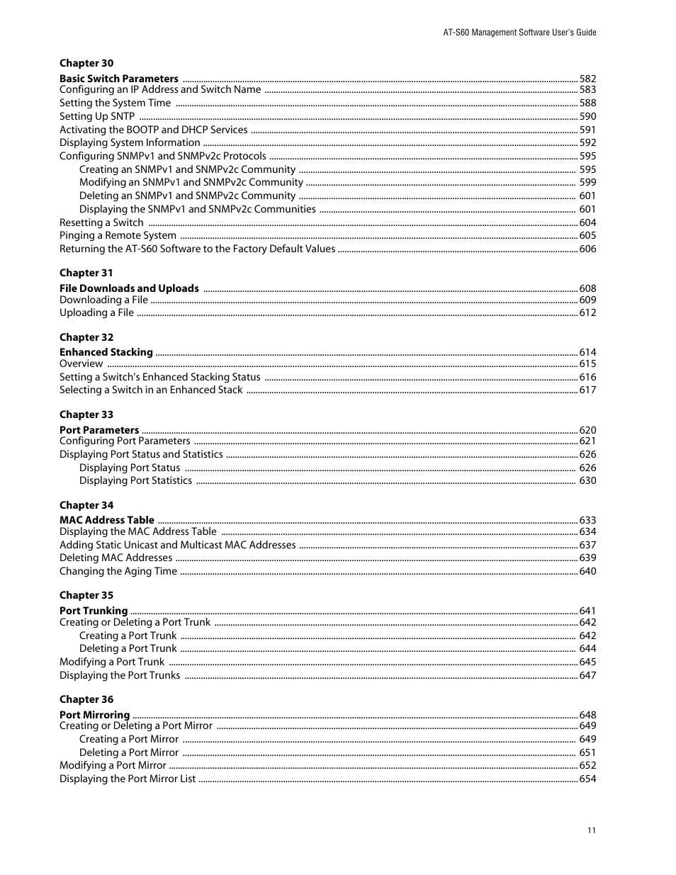 Allied Telesis AT-S60 User Manual | Page 11 / 858
