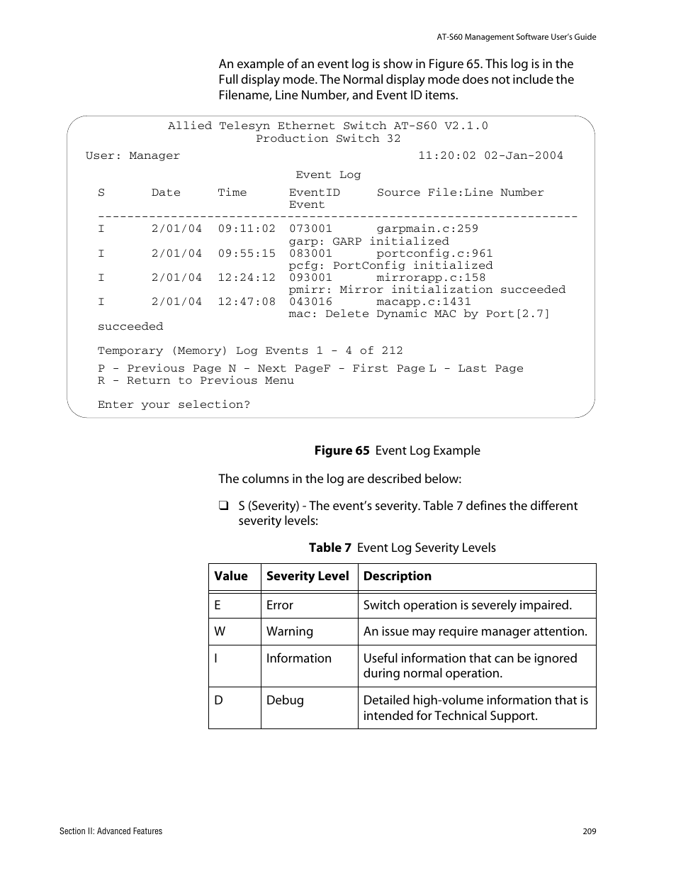 Allied Telesis AT-S60 User Manual | Page 209 / 858