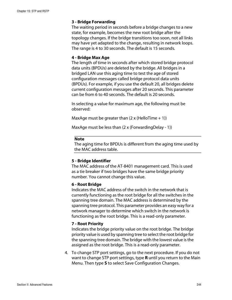 Allied Telesis AT-S60 User Manual | Page 244 / 858