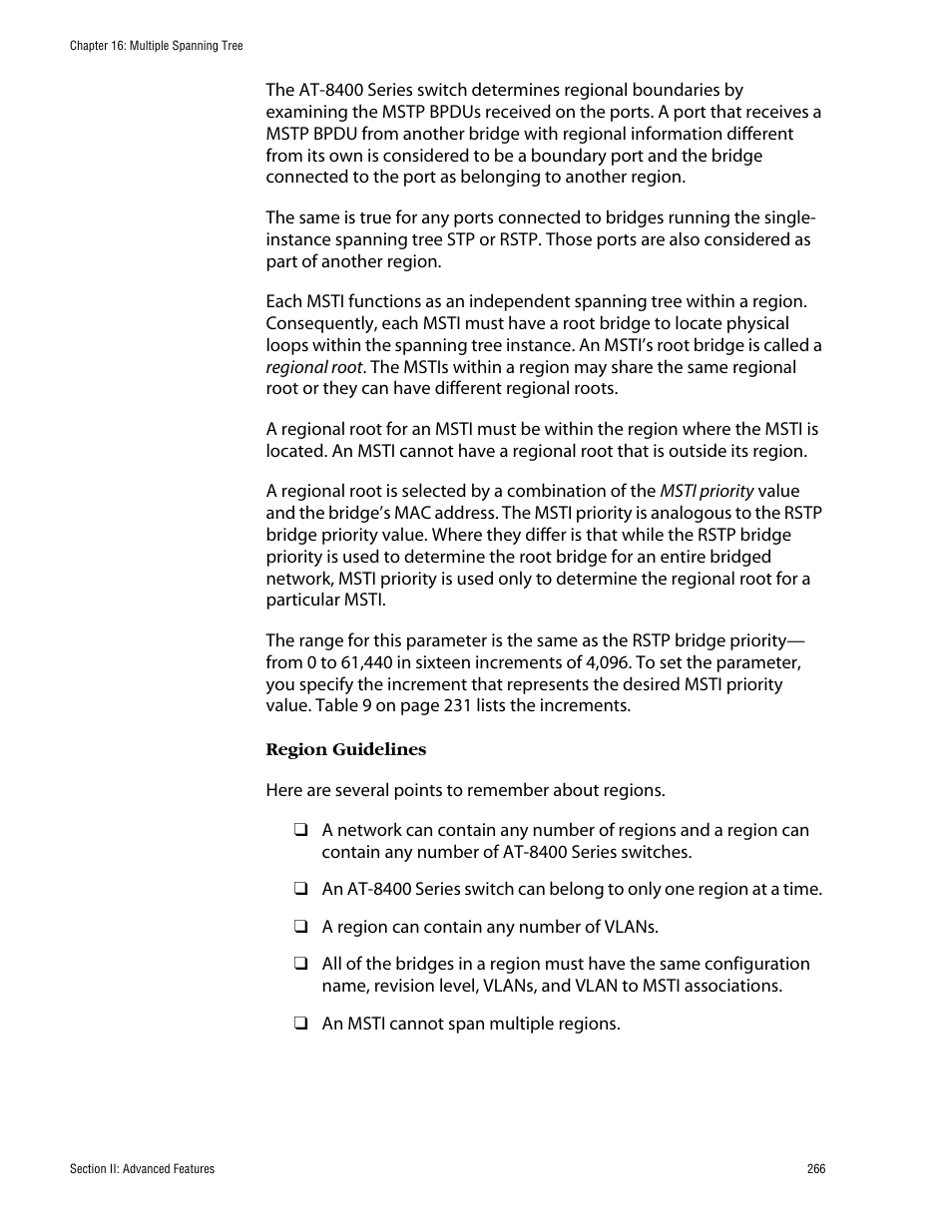 Allied Telesis AT-S60 User Manual | Page 266 / 858