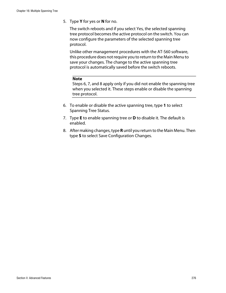 Allied Telesis AT-S60 User Manual | Page 276 / 858