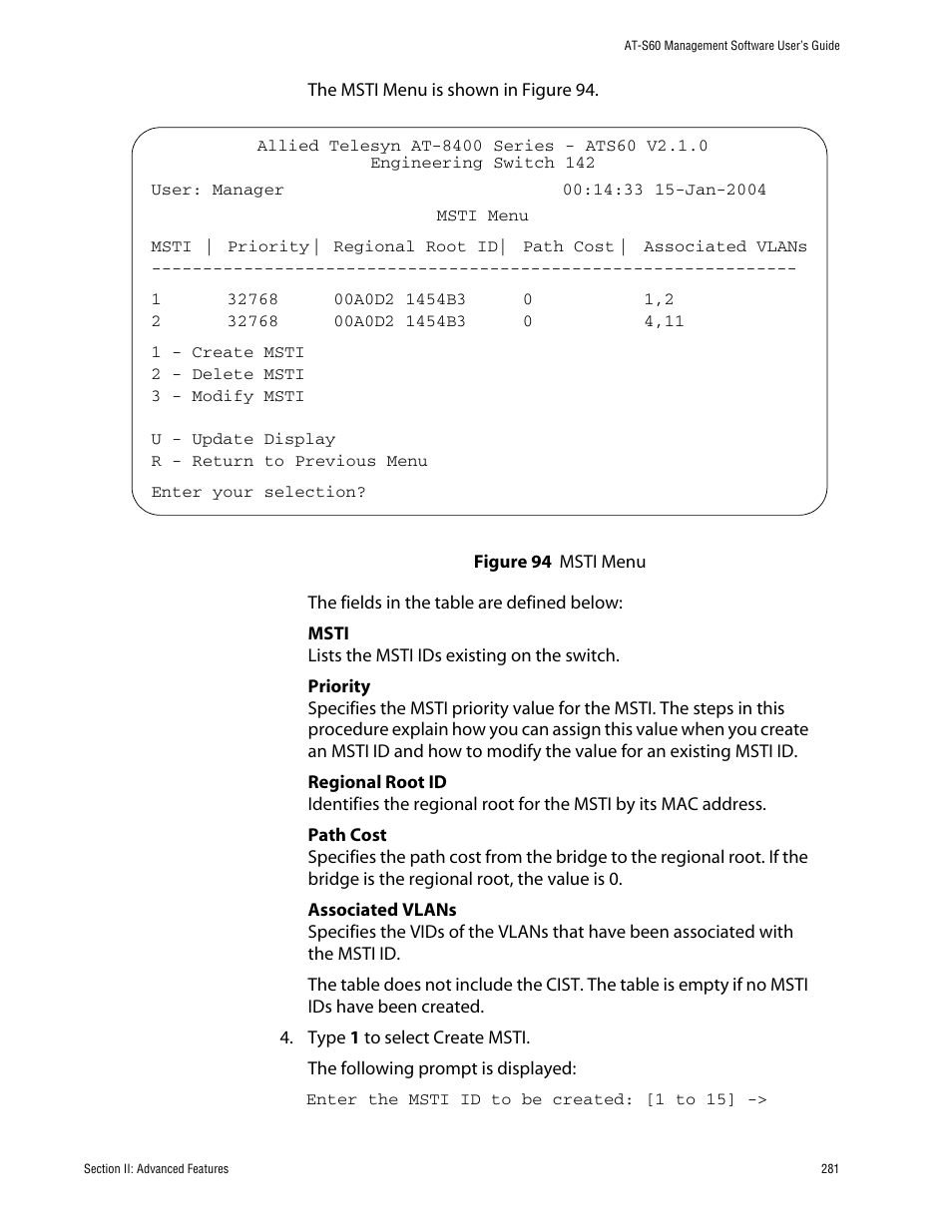 Allied Telesis AT-S60 User Manual | Page 281 / 858