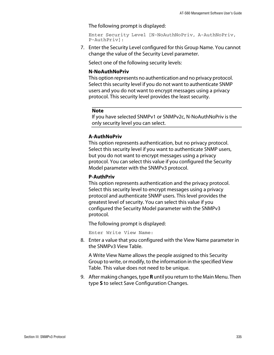 Allied Telesis AT-S60 User Manual | Page 335 / 858