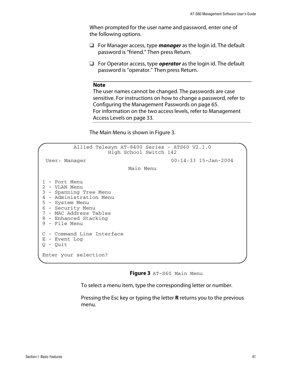 Allied Telesis AT-S60 User Manual | Page 41 / 858