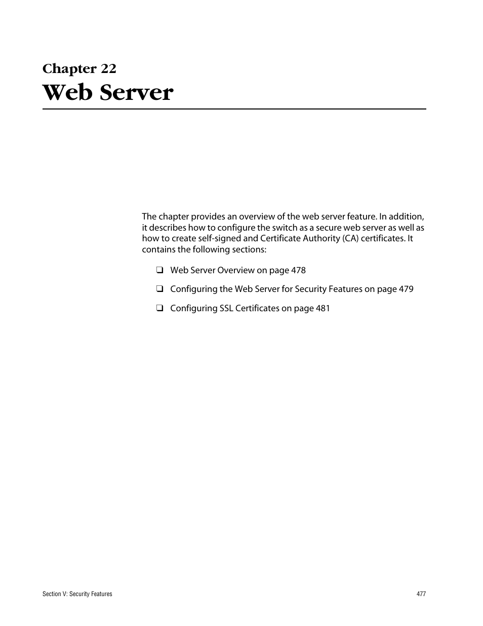 Chapter 22, Web server | Allied Telesis AT-S60 User Manual | Page 477 / 858