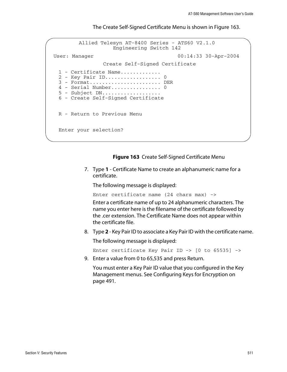 Allied Telesis AT-S60 User Manual | Page 511 / 858