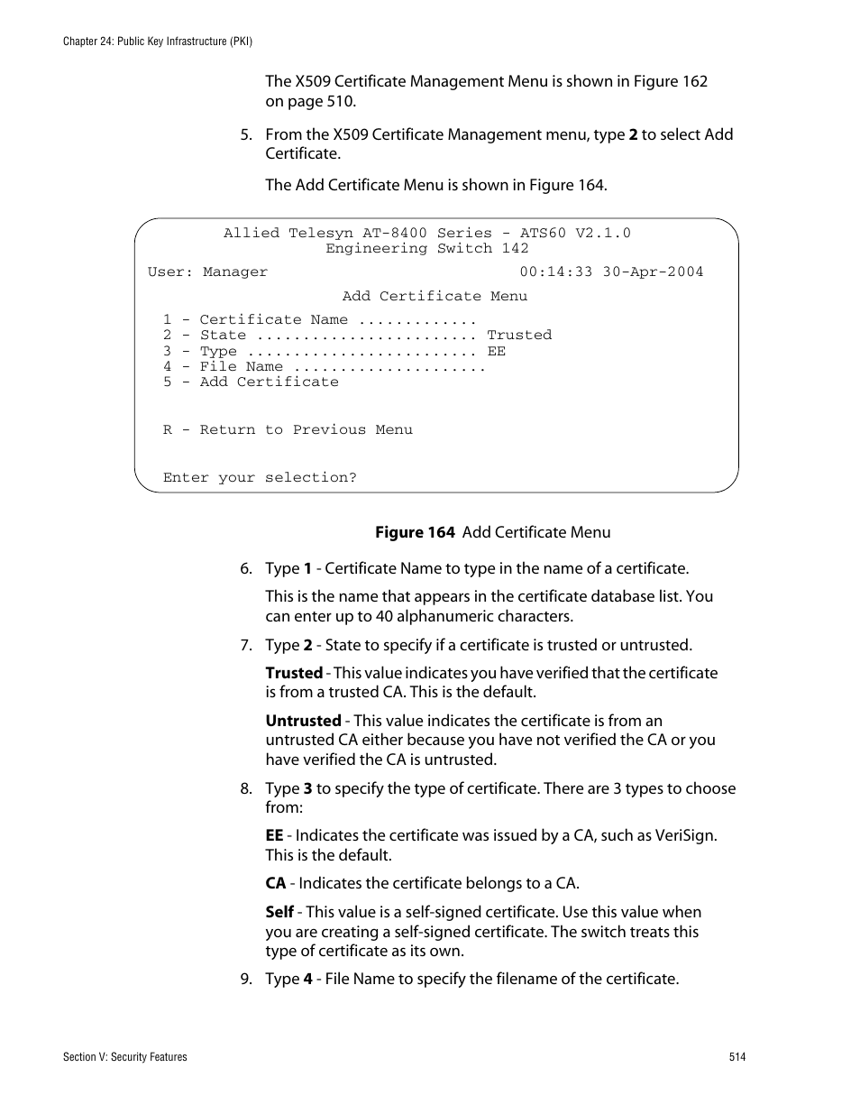 Allied Telesis AT-S60 User Manual | Page 514 / 858
