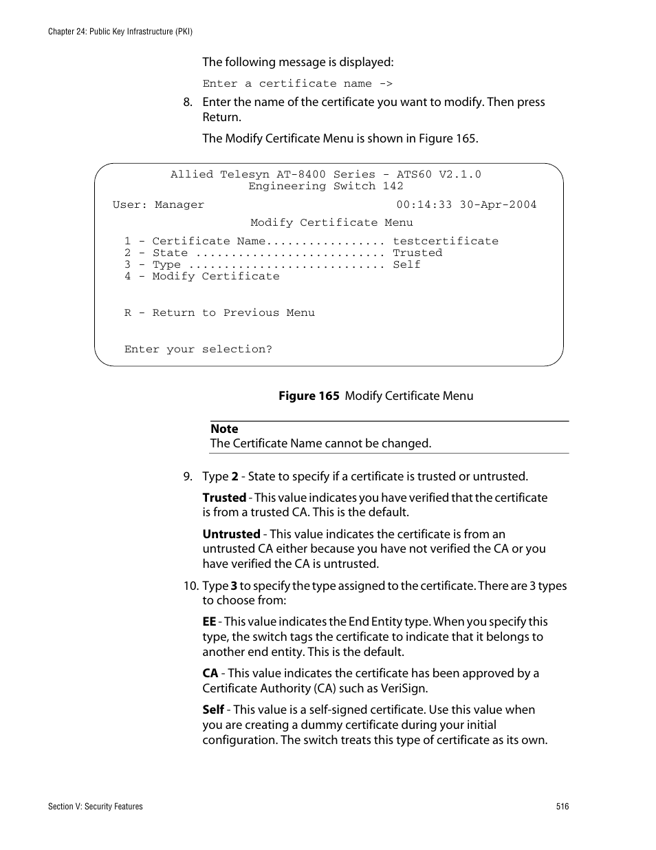 Allied Telesis AT-S60 User Manual | Page 516 / 858