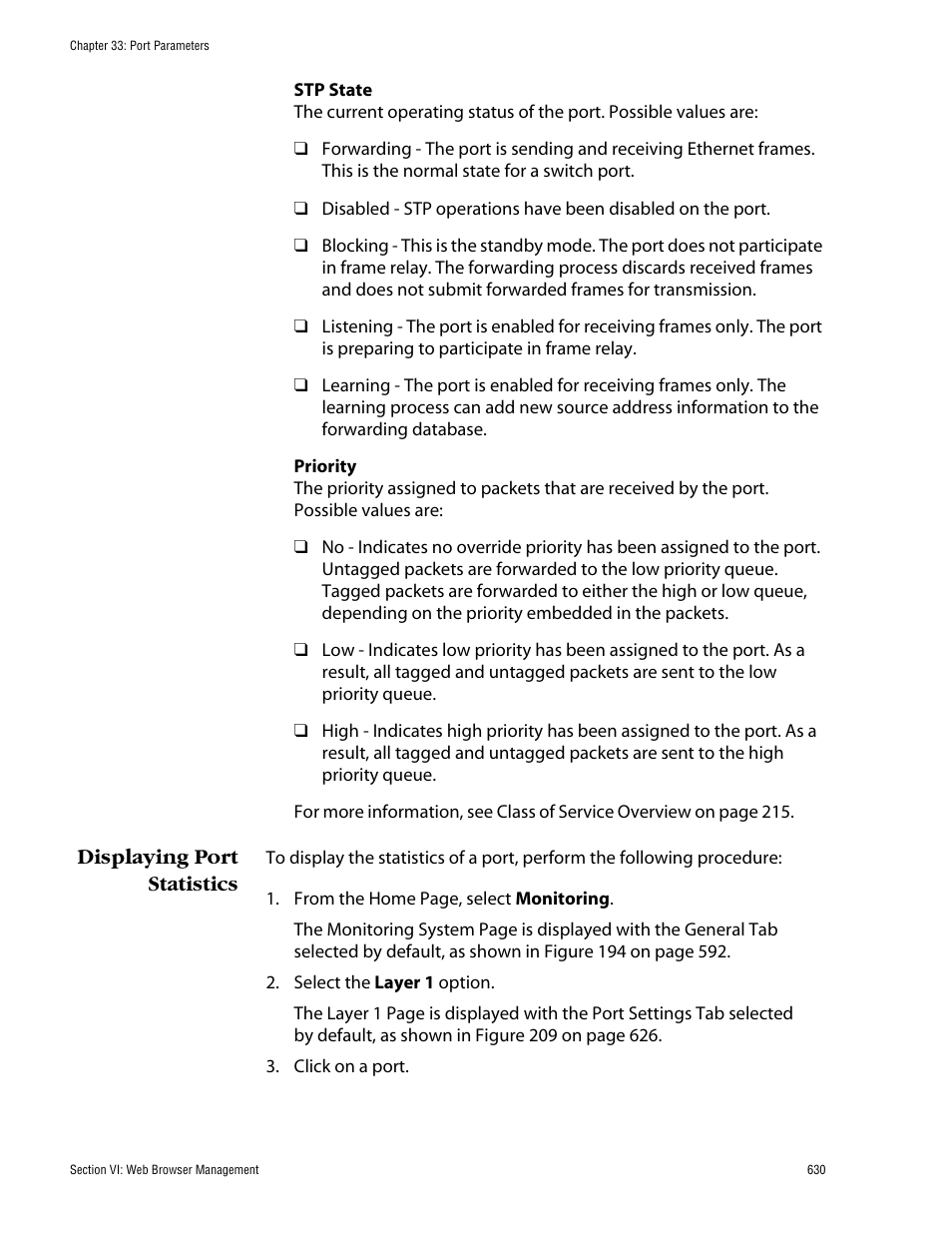 Displaying port statistics | Allied Telesis AT-S60 User Manual | Page 630 / 858
