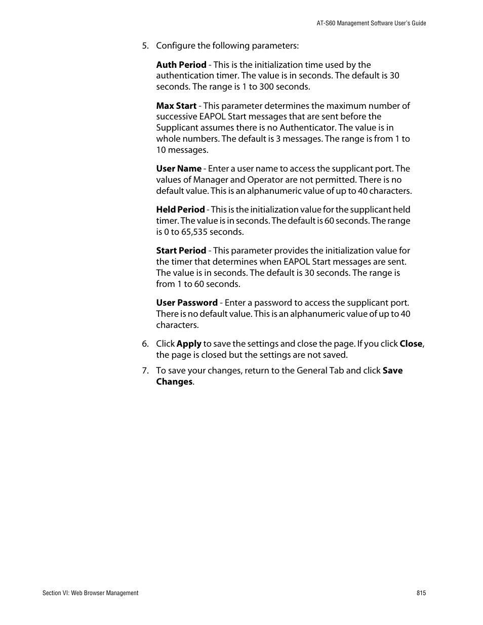 Allied Telesis AT-S60 User Manual | Page 815 / 858